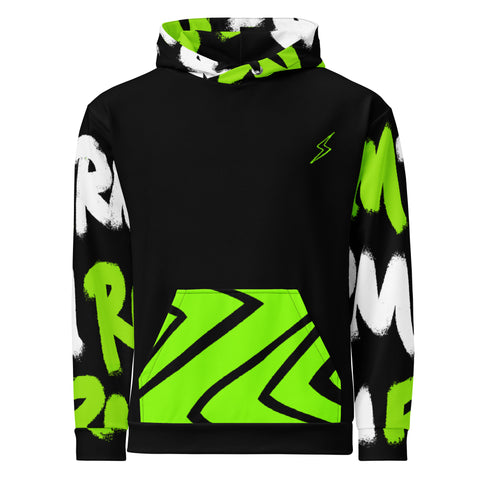 RM Graffiti RMX - Neon Green Unisex Hoodie