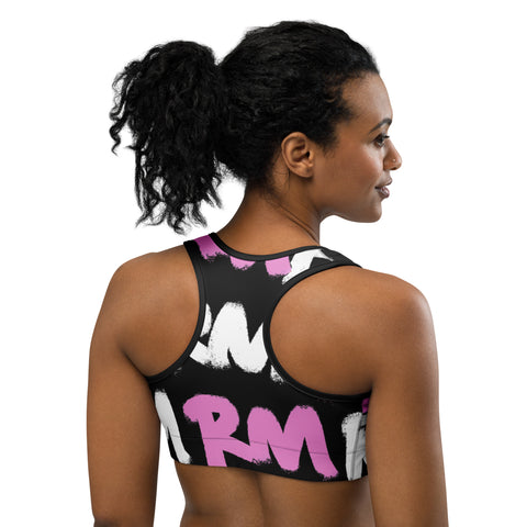 RM Graffiti RMX - Candy Pink Sports bra