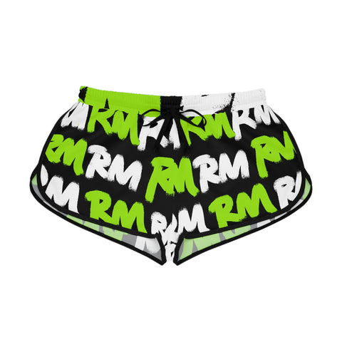 RM GRAFFITI RMX - (Verde lima/Negro) Pantalones cortos relajados