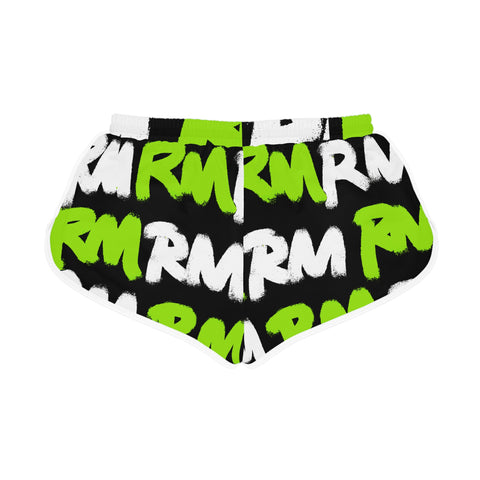 RM GRAFFITI RMX - (Lime Green/Blk)  Relaxed Shorts