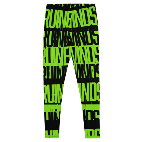 RM Roots - Bloque (verde / negro) Leggings