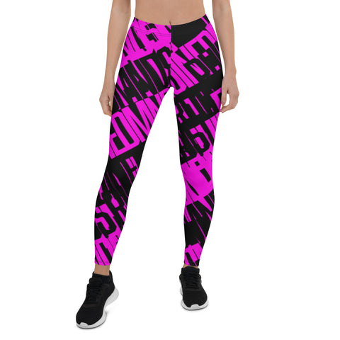 RM Roots - Bloque (Rosa / Negro) Leggings