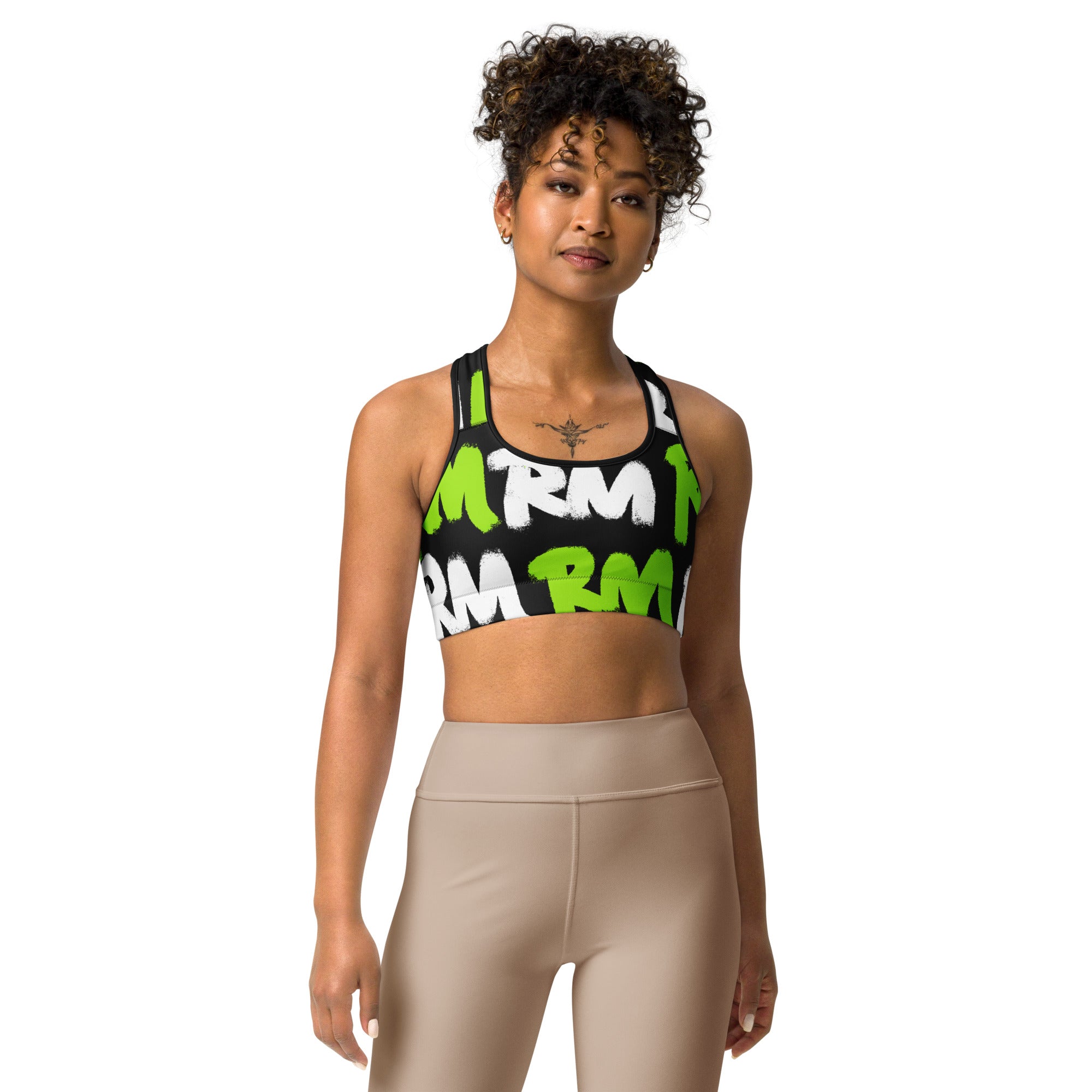 Salsation Criss Cross Bra Green Tiedy（M） Women's Criss-Cross Mesh Sports Bra,Olive – All Brands