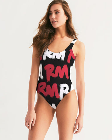 RM Graffiti (Red/Blk) One-Piece Swimsuit