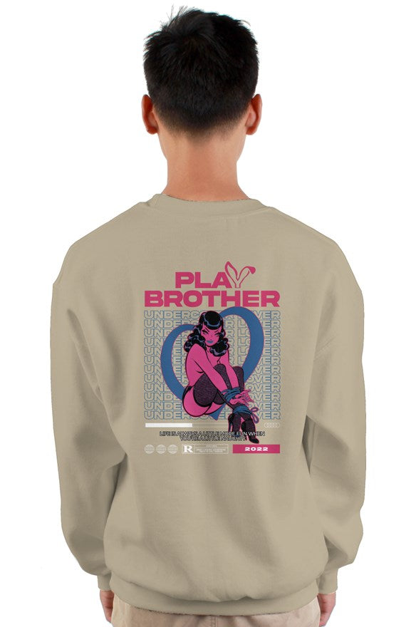 RM Playbrother (Sand) heavy crewneck sweatshirt