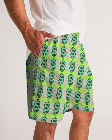 Pantalones cortos deportivos RM Roots $Drip (Grn/Pnk) para hombre