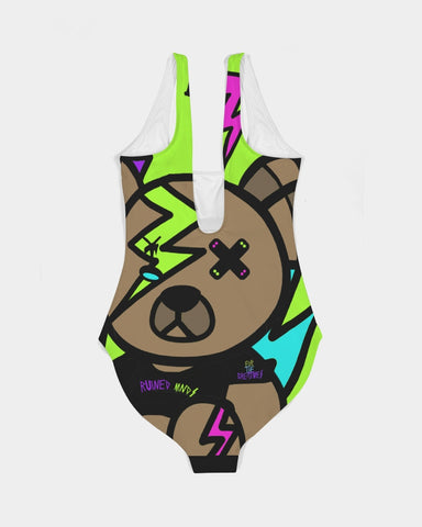 RM RUINED BEAR  One-Piece Swimsuit