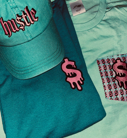 RM Roots- $Drip Hustle Jade T-Shirt