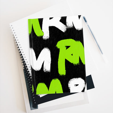 RM Graffiti (Lime) - Journal - Ruled Line