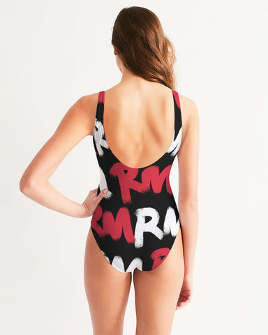 RM Graffiti (Red/Blk) One-Piece Swimsuit