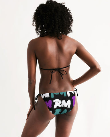 RM Graffiti Teal/Purp String Bikini