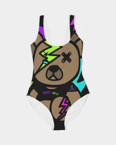RM RUINED BEAR  One-Piece Swimsuit