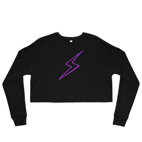 RM Neon Crop Sweatshirt (Purple Bolt)