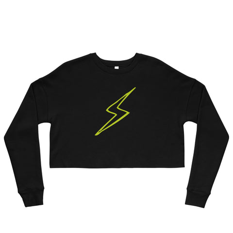 RM Neon Crop Sweatshirt (Neon Green Bolt)