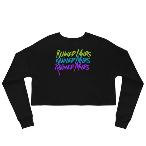 RM Neon Crop Sweatshirt (Neon Green Bolt)